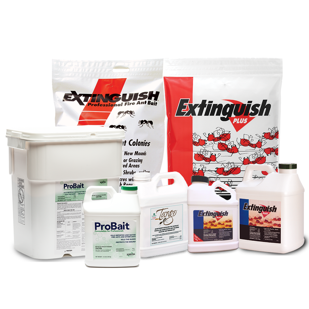 Extinguish Products, Mavrik Aquaflow, Enstar AQ, Family Shot of Products